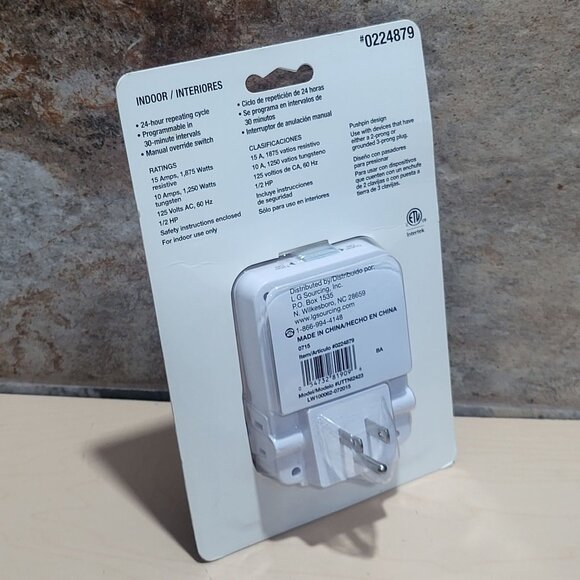 Utilitech Indoor Mechanical Timer Temporizador New Sealed - Picture 7 of 11